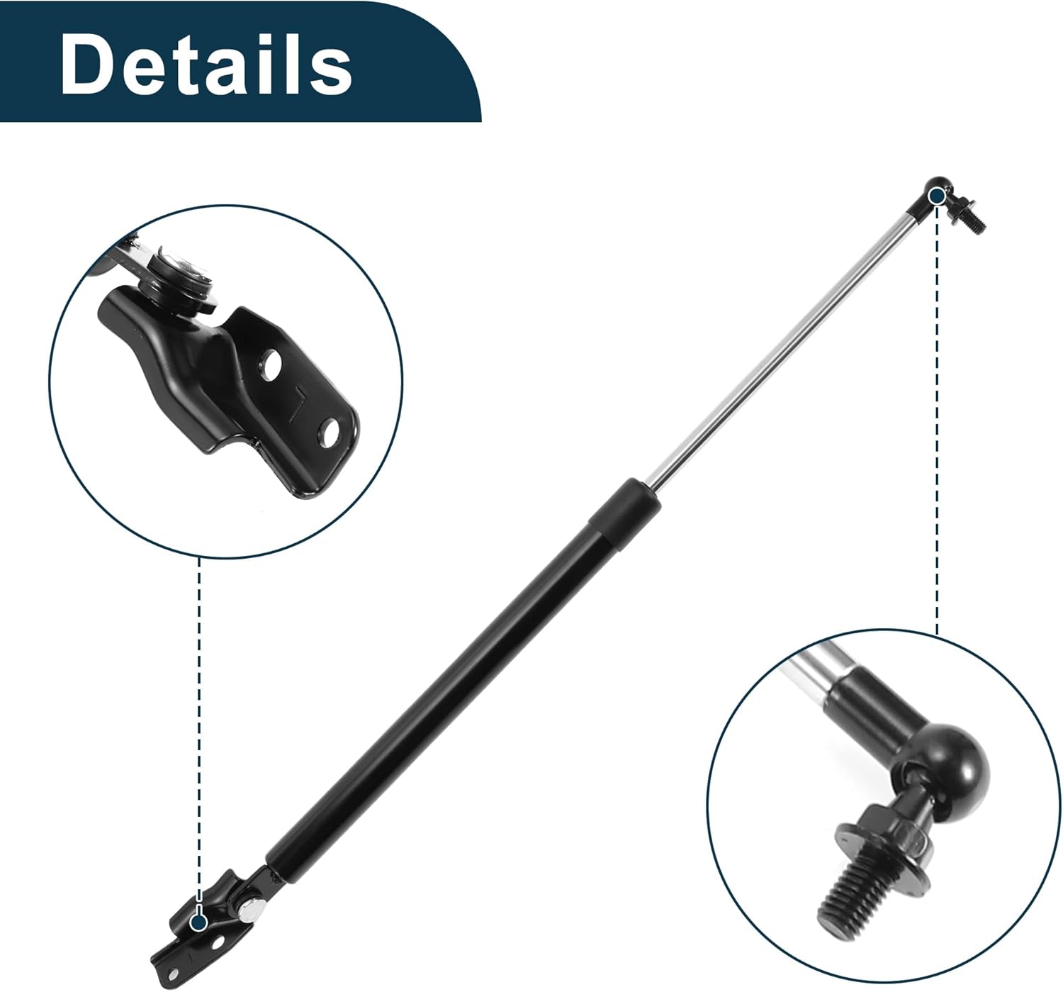 Lift Supports Struts for Subaru Forester 2014-2018 Rear Gate Gas Spring Black 2 Pcs
