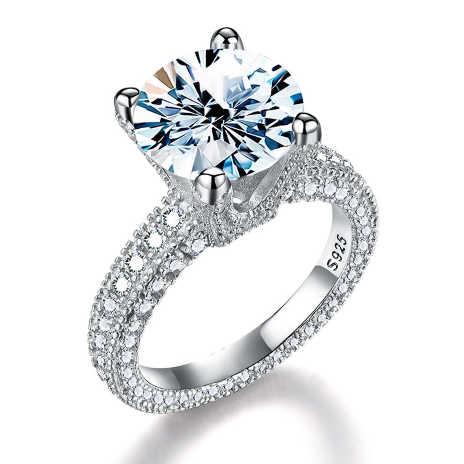 Moissanite 5 carats argent 925 l'éclat diamant sans le prix
