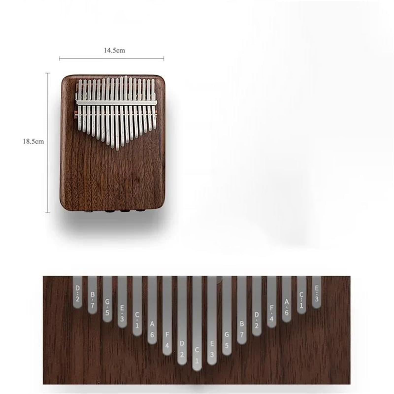 Pianino Kciukowe Kalimba Kalimba Walnut Curled Keyboard Thumb Piano 17 Key Kalimba Instrumenty Muzyczne I Akcesoria