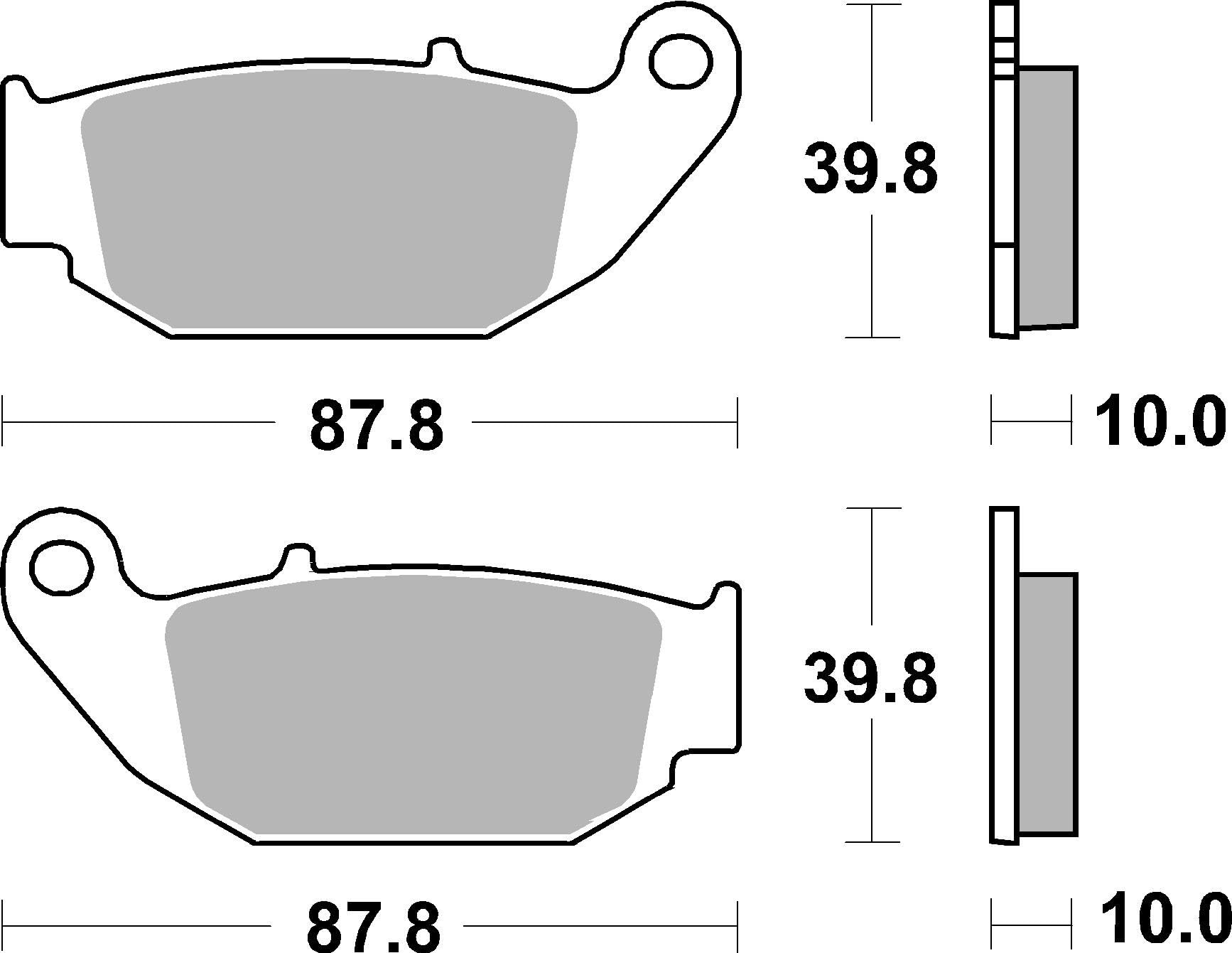 Brembo Pastillas de Freno Moto Ref. 07HO61SX | Compuesto Alto Rendimiento | Frenada Constante en Frio y Caliente | Recambio Original |