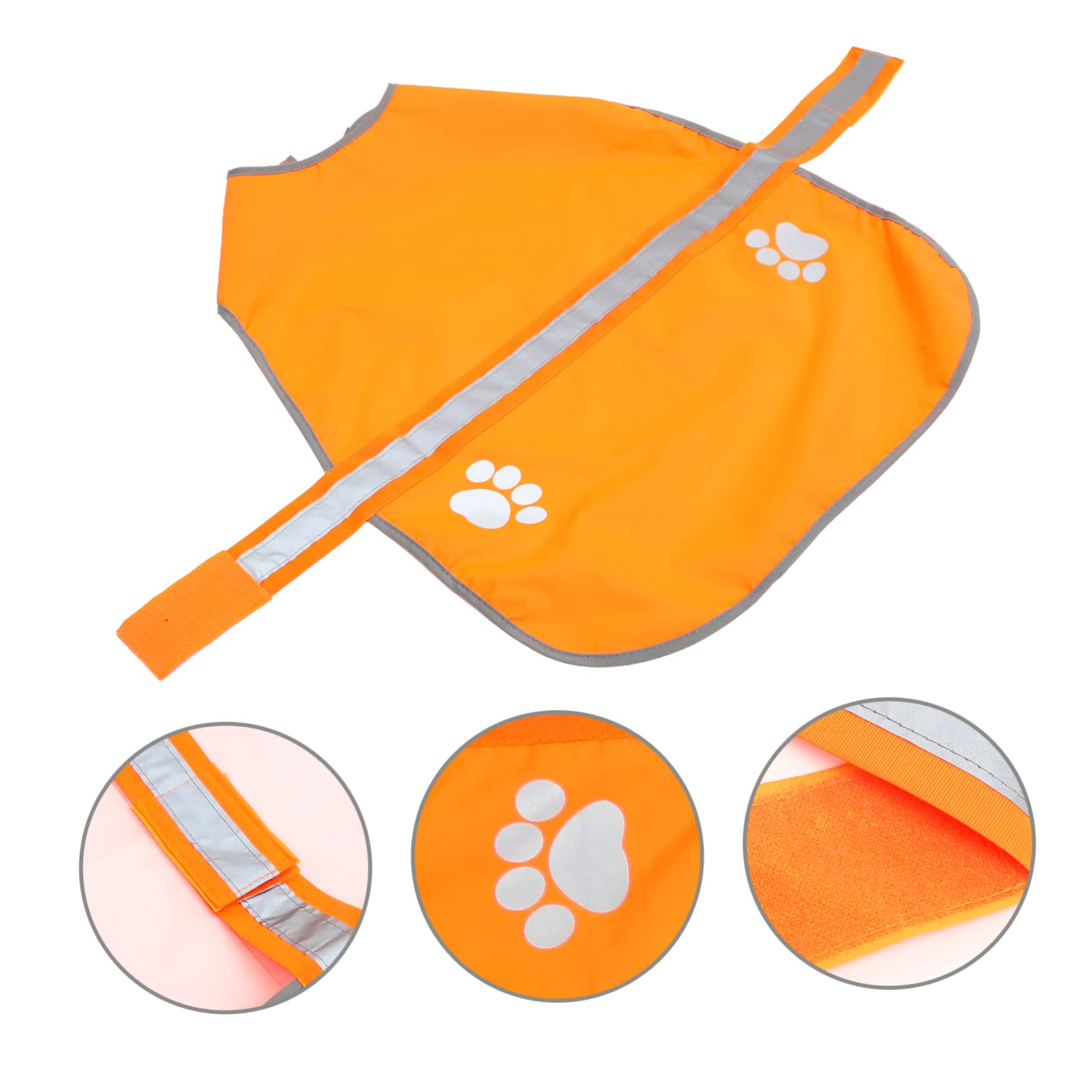 Housoutil 5piezas Chaleco Reflectante para Perros Vestimenta Fluorescente De Alta Visibilidad Ropa para Mascotas para Actividades Nocturnas Aire Talla