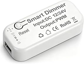 Tuya WiFi Smart Dimmer for LED Light Controller, Compatible with Smart Life/Alexa, for 24V/12V LED Controller, 24V/12V LED Transformer, 24V Transformer