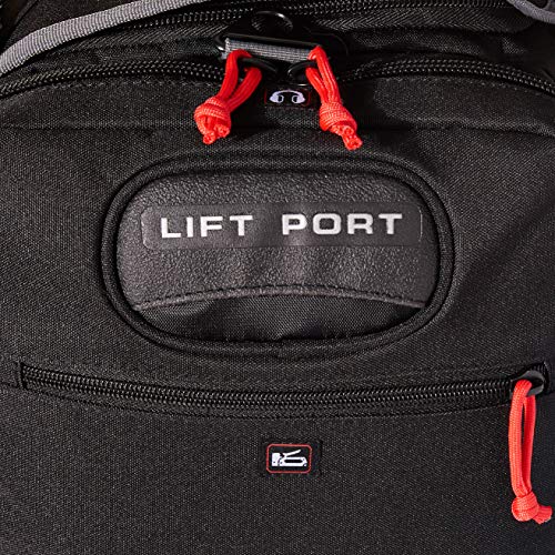 G.P.S. Large Range Bag with Lift Ports & 4 Ammo Dump Cups | Black | Durable Secure Guns, Ammo & Shooting Accessories Storage - Thumbnail 3