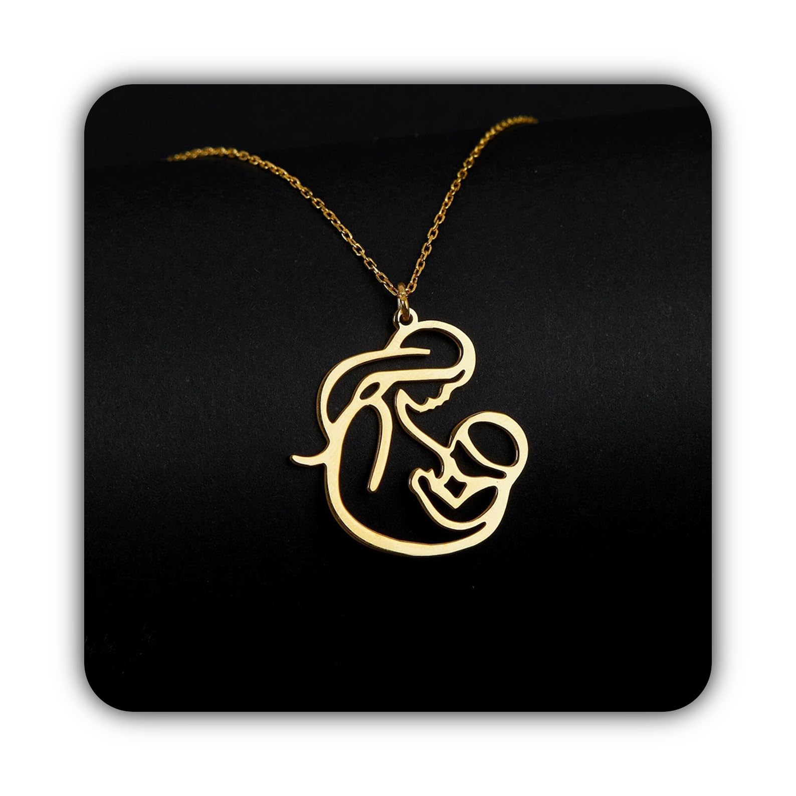 Générique Collier personnalisable en argent sterling, moderne raffiné
