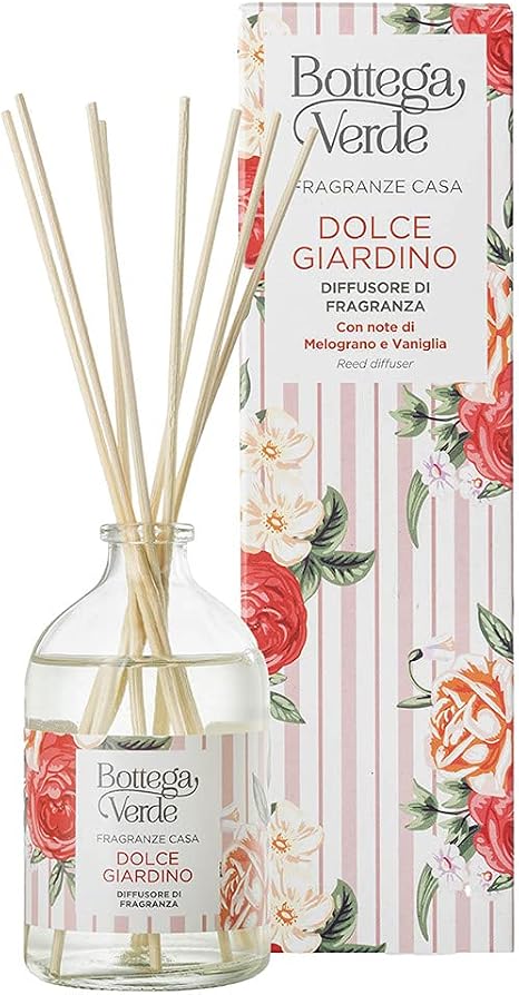Bottega Verde, Fragranze Casa - Dolce giardino - Diffusore di Fragranza con  note di Melograno e Vaniglia (100 ml) : Amazon.it: Bellezza