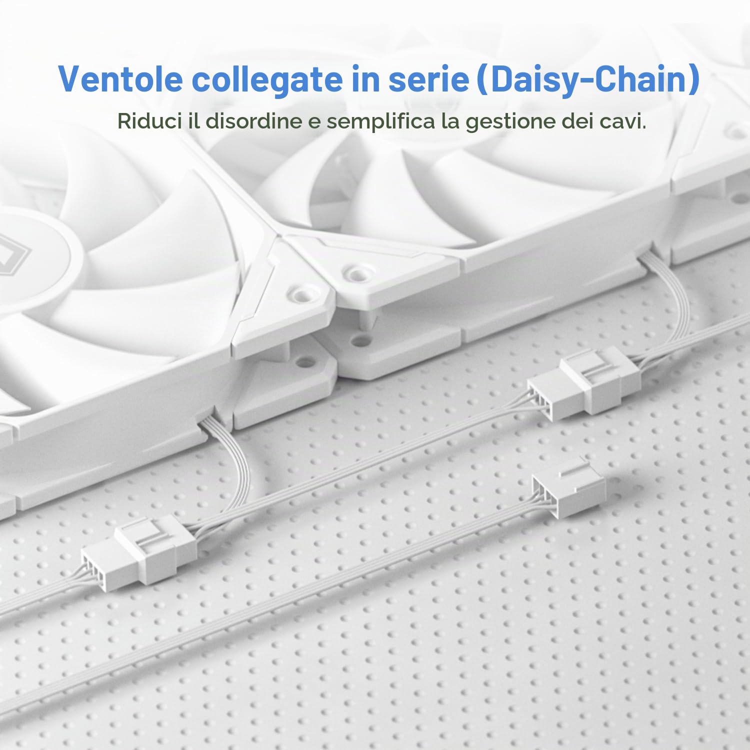 ID-COOLING FX240 PRO WHITE - Dispositivo di raffreddamento per CPU a liquido per desktop, 240 mm, 2 ventole ad alta efficienza da 120 mm, intestazione speciale per pompa con motivo CD, compatibile con