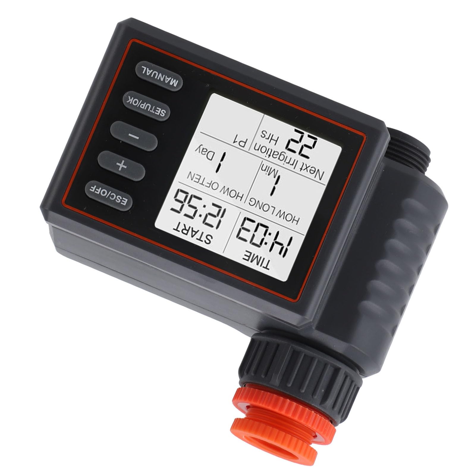 Temporizador de rociador Temporizador de Agua Inteligente Controlador de riego automático programable para la Manguera de jardín Material de ABS de jardín al Aire Libre 410g
