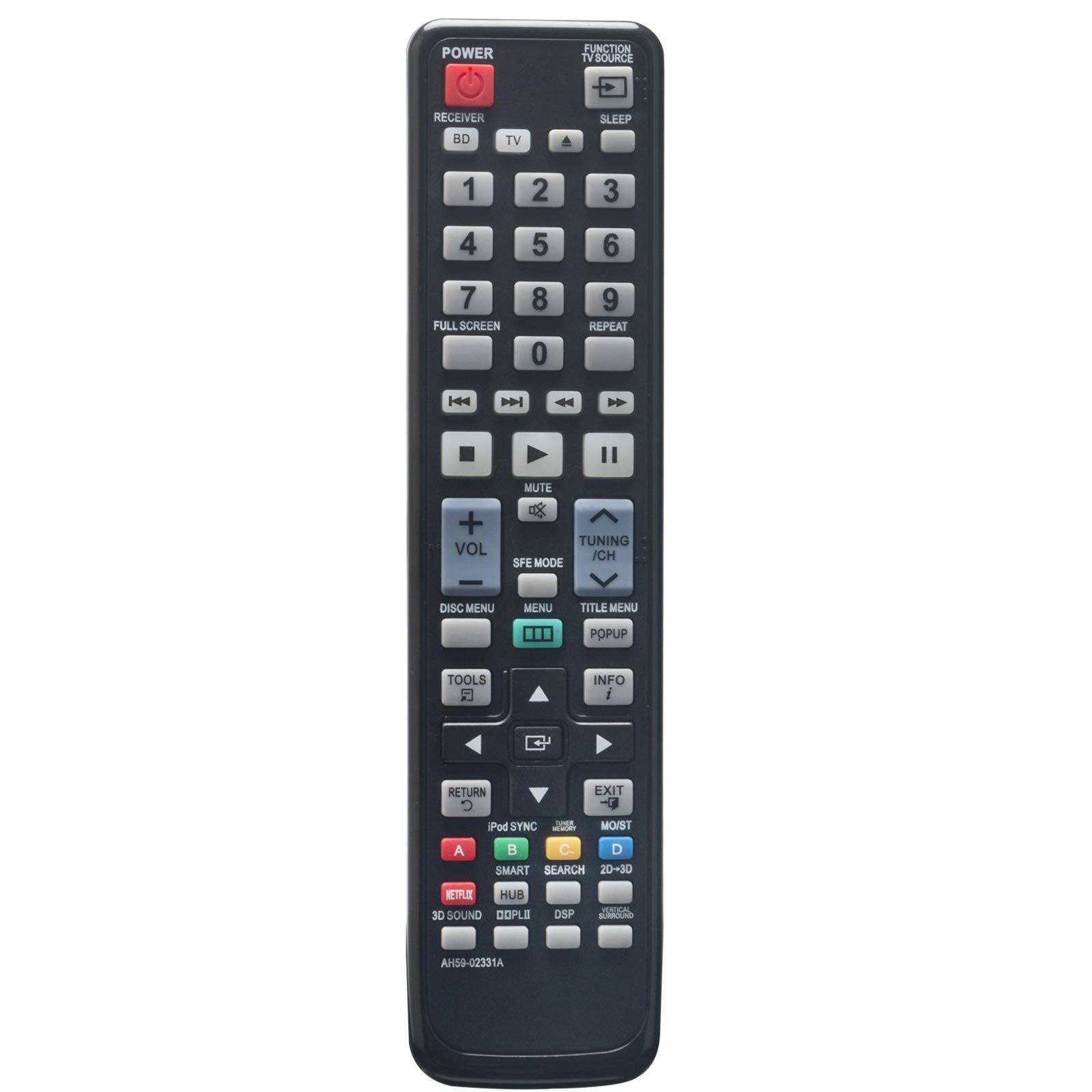 AIDITIYMI AH59-02331A Sub AH59-02332A Replacement Remote Fit for Samsung Blu-ray Home Entertainment System HT-D6500W HT-D6730W HT-D6530 HT-D6730 HT-D6750WK