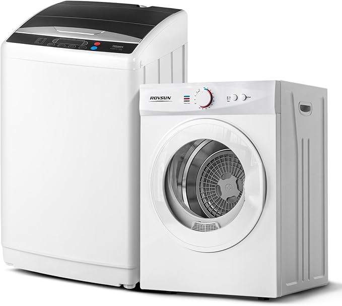 ROVSUN 25LBS Washing Machine & 1.8CuFt Dryer Set Review: Compact Power for Small Spaces