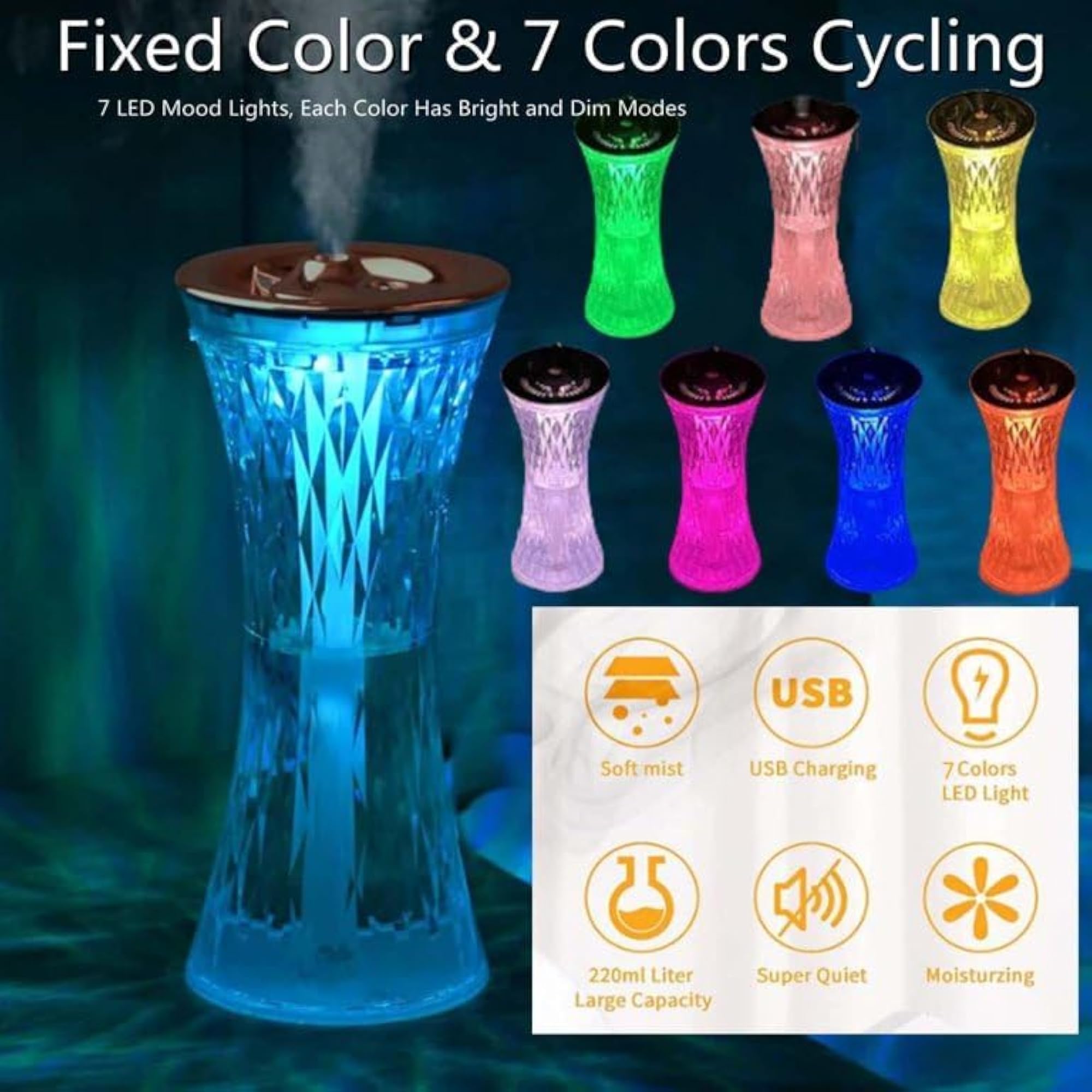 USB Powered Cat Styled Small Mist Air Humidifier & Aroma Diffuser