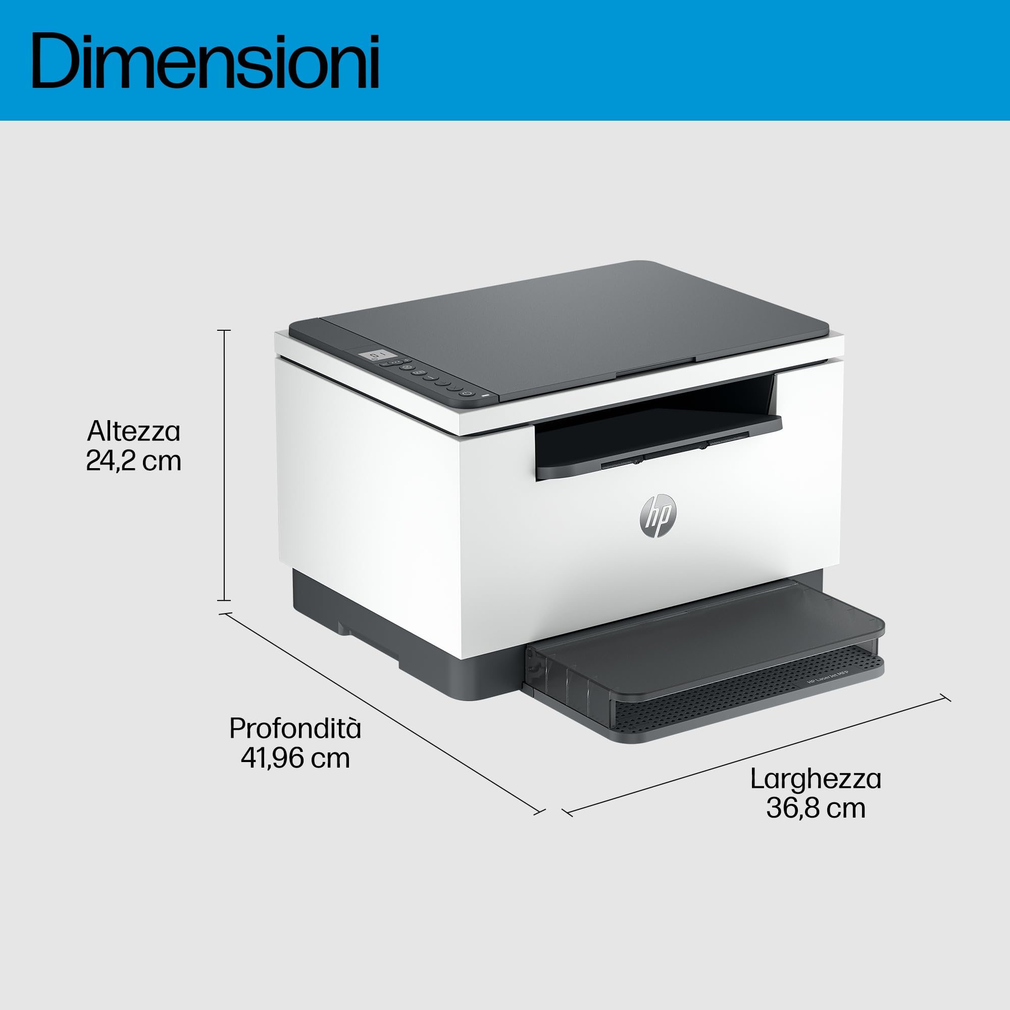 Stampante A4 HP LaserJet M234d 29 ppm B/N USB - Dettaglio