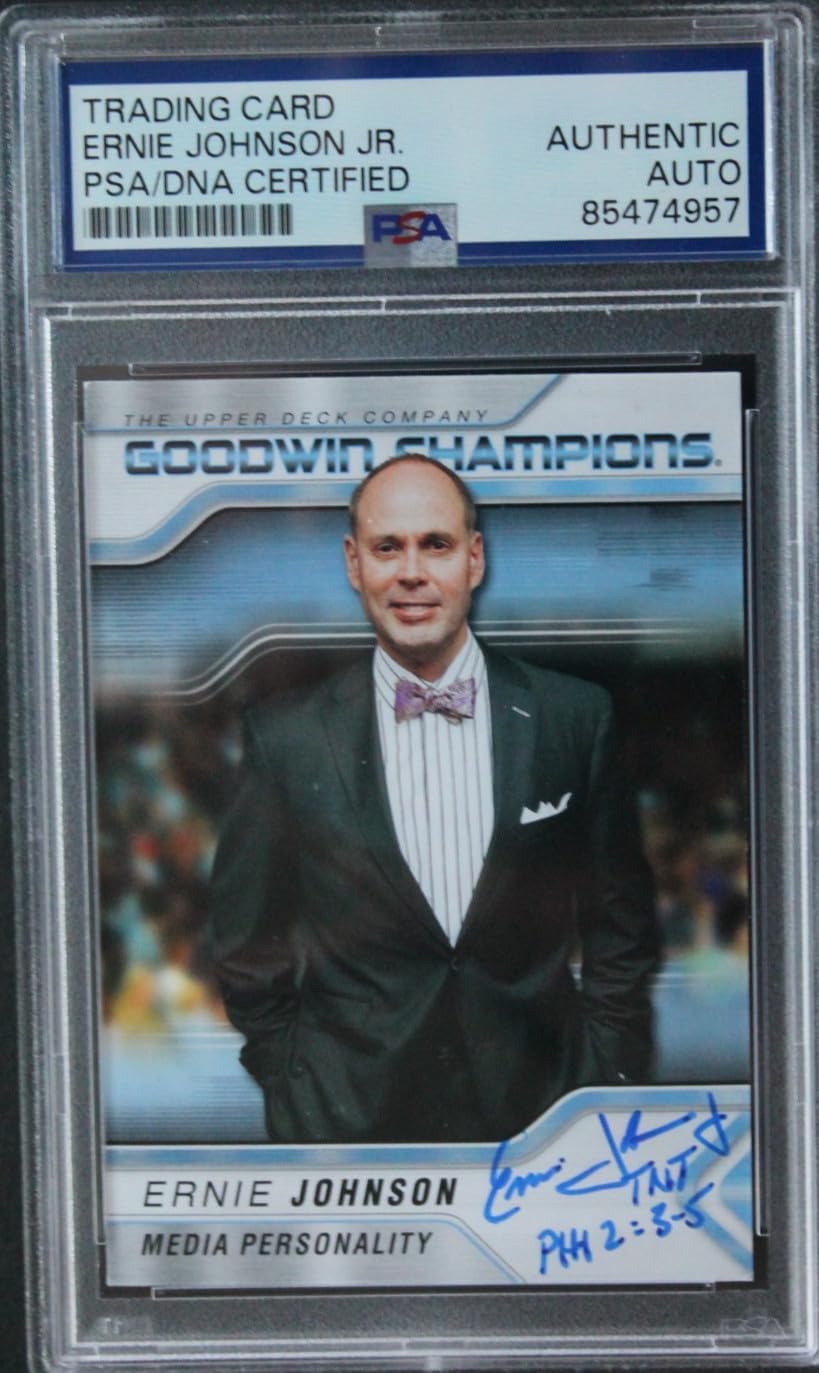 Ernie Johnson TNT Basketball Media Autographed 2023 Upper Deck Goodwin PSA