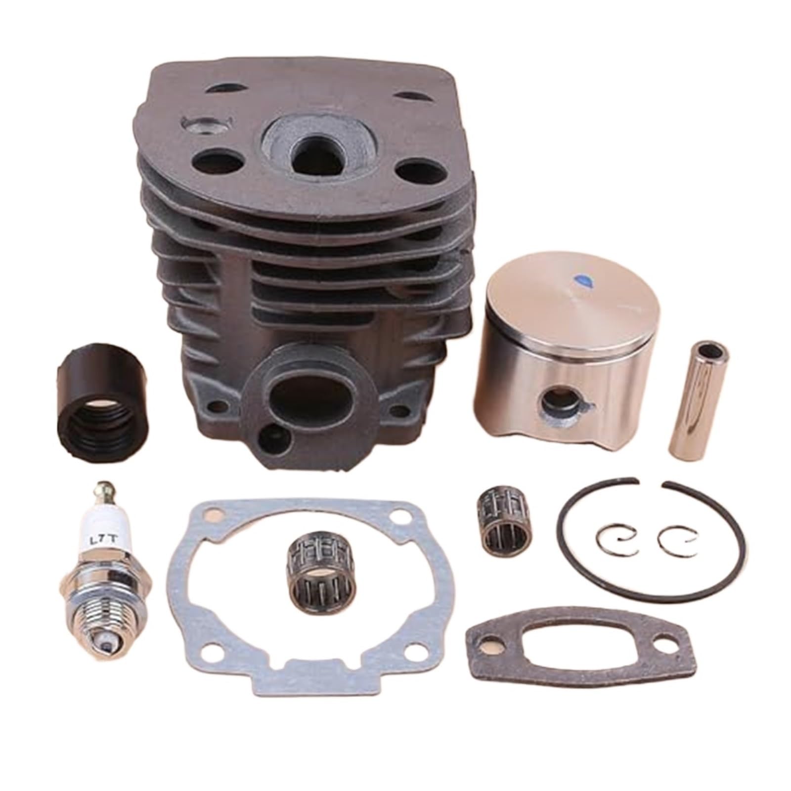 45mm zestaw uszczelek łożyska tłoka głowicy cylindra, dla Husqvarna, 55 51 50 części silnika piły łańcuchowej zestaw do regeneracji silnika