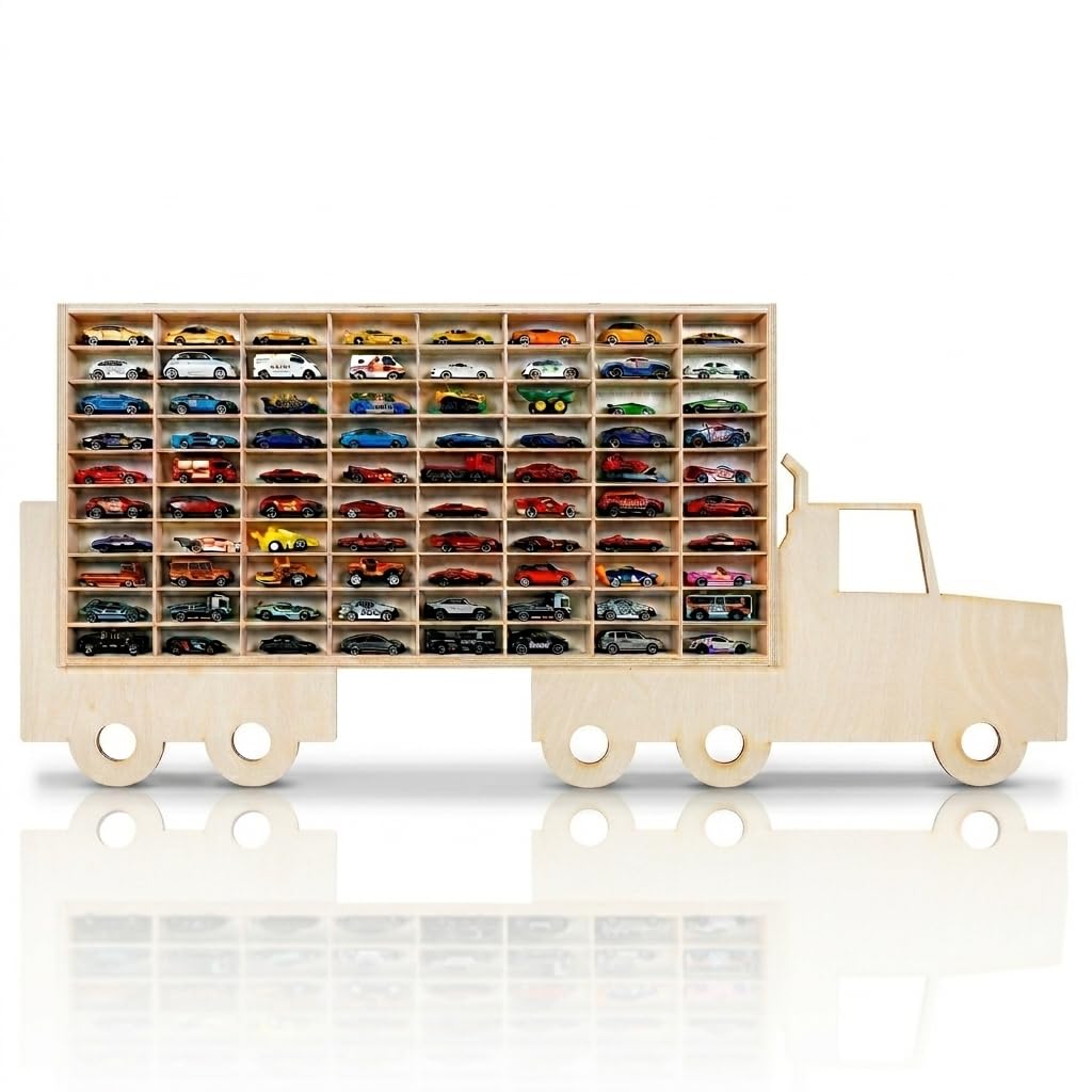 Estante Organizador para la colección de Coches de Juguete sobre Ruedas Calientes Estante para 80 Coches