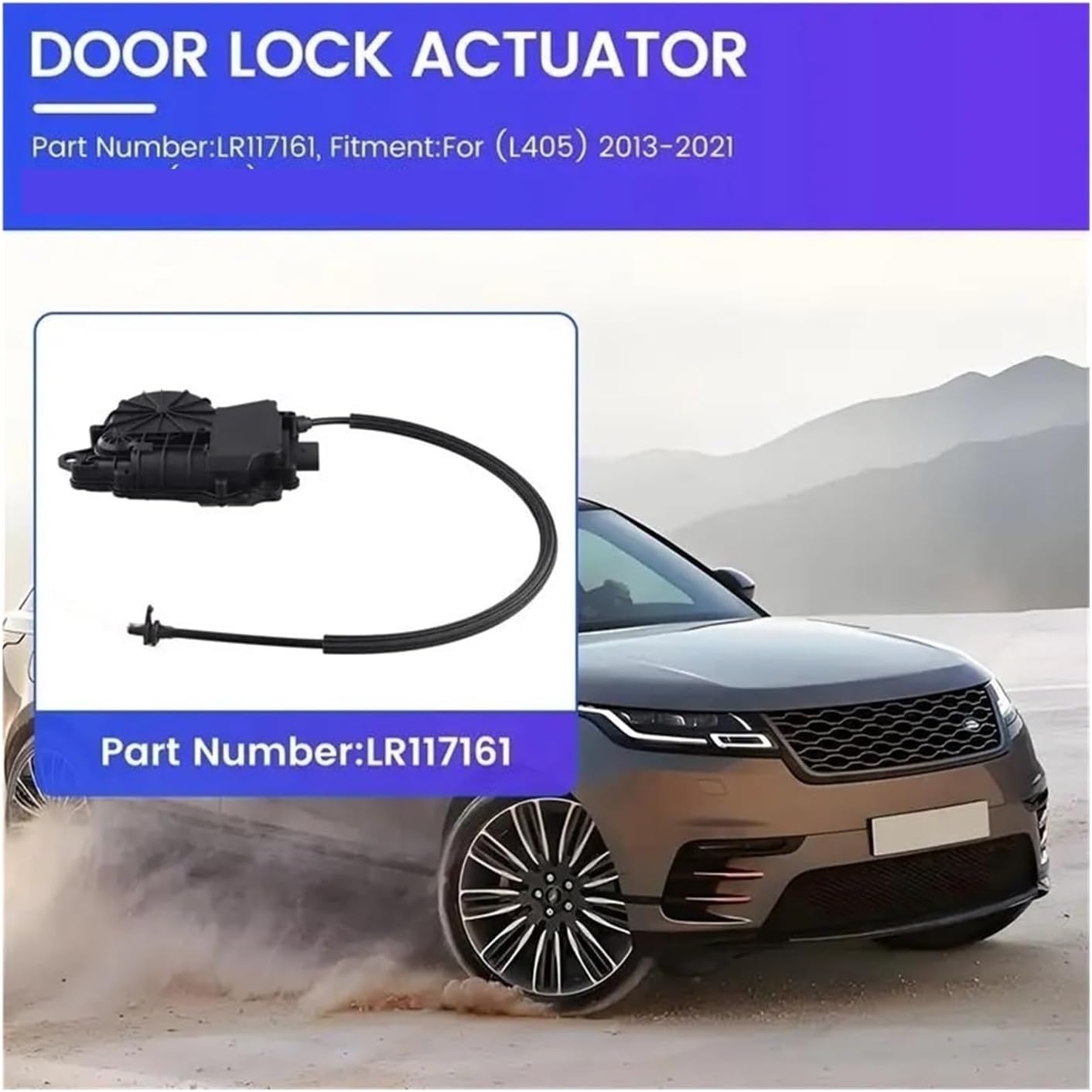Car Rear Door Lock Actuator Door Lock Latch Compatible with Land Rover Range Rover(L405) 2013-2021 Sport (L494) 2014-2022 LR117161