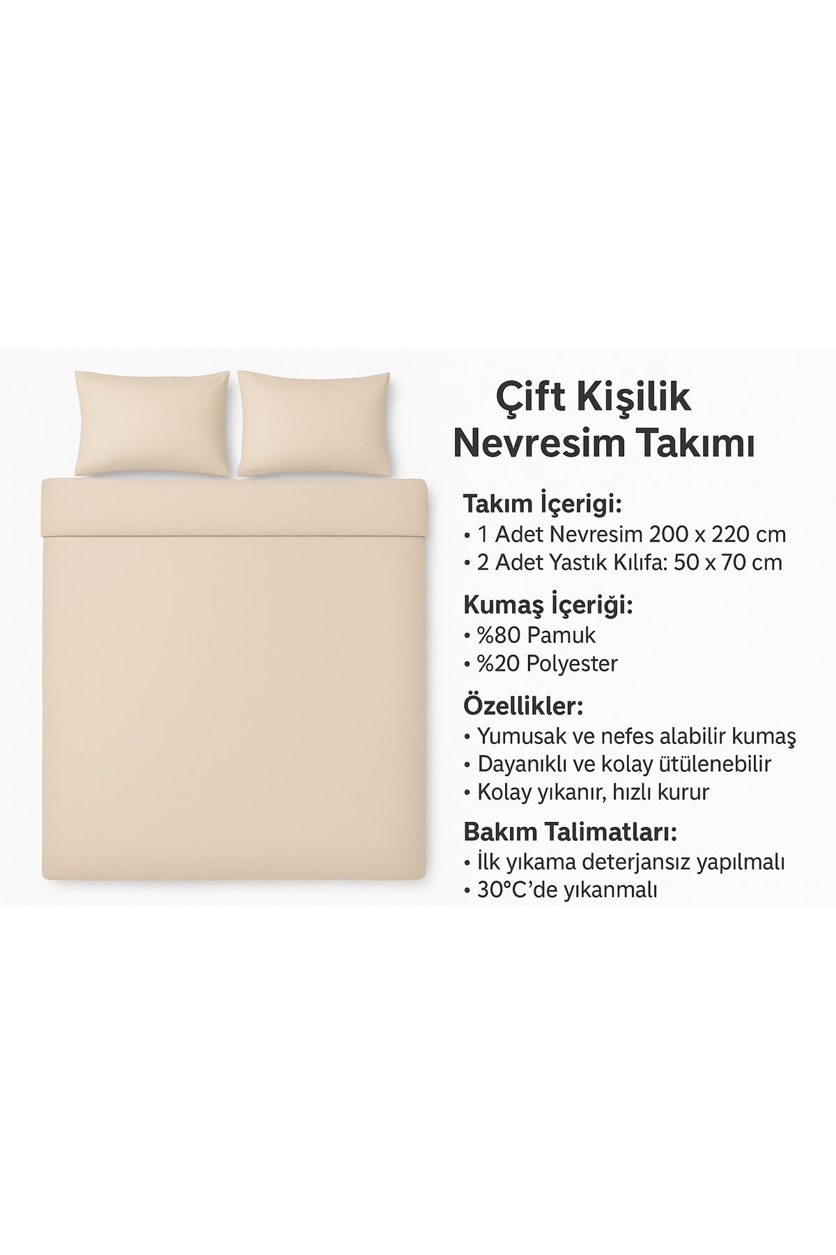 Ezgi Çift Kişilik Desenli Nevresim + 2 Adet Kapaklı Yastık Kılıfı Lacivert 200x230 cm, ciftntstil