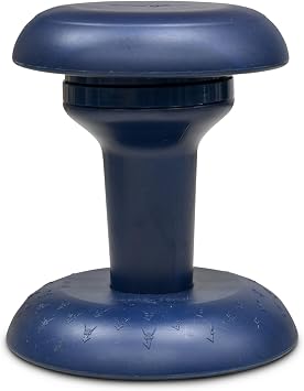 Bouncyband Wobble & Twist Stool Chair Rotating, Tilting Next Generation Wobble Seat with Non-Slip Bottom Improves Focus in Classroom & At Home 15 Tall, 12 Sensory Seat, 13 Base, Supports 175lbs