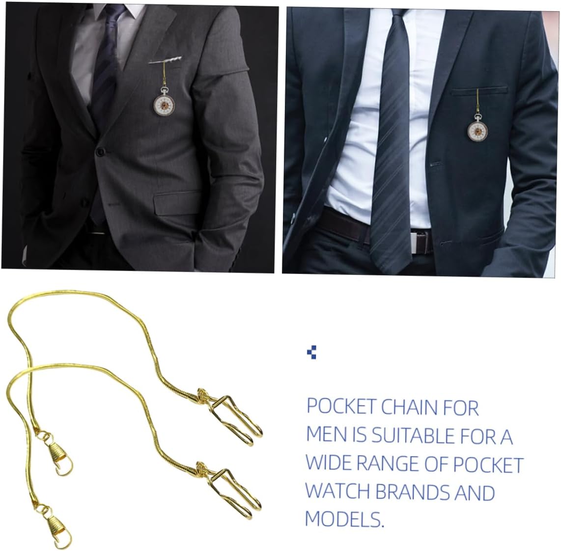 Pocket Watch Chain Stylish Metal Hanger for Pocket Watches Versatile Wallet Waistcoat Chain Practical