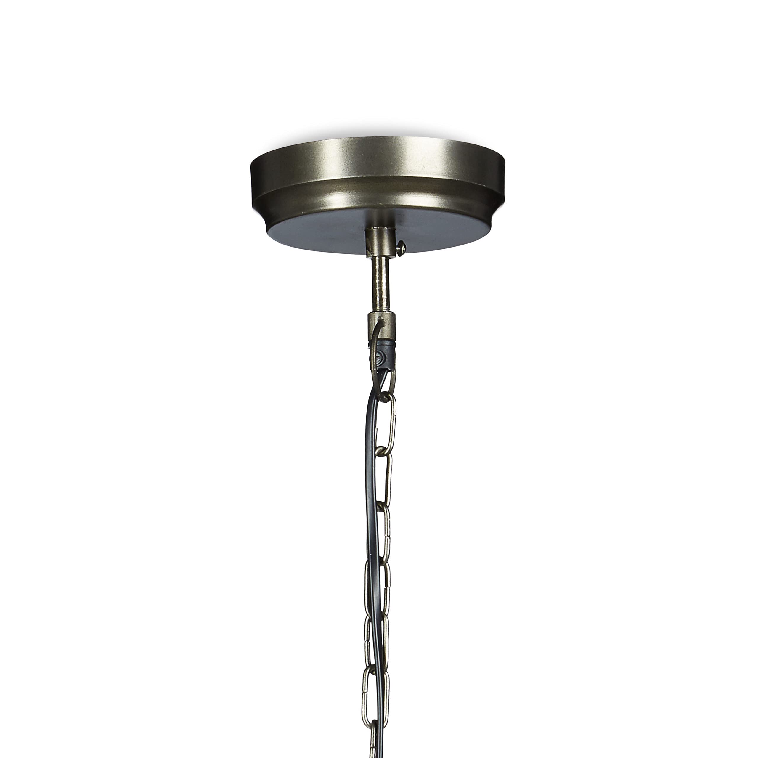 130 x 21 x 21 cm lampa wisząca z abażurem w kształcie dzwonka w stylu industrialnym Lampa wisząca wykonana z metalu Lampa wisząca E27 do 40 W, antracyt