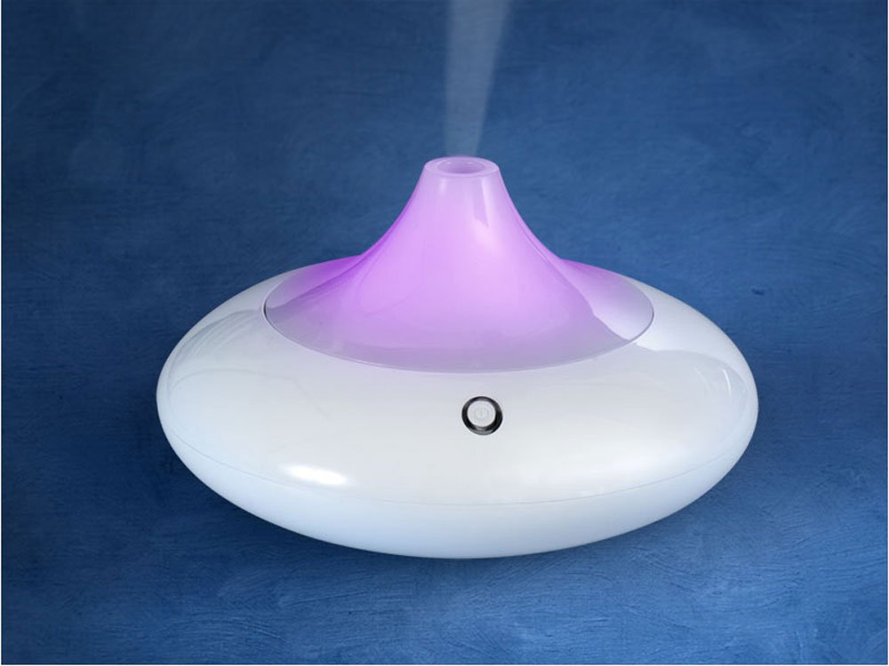 Nature7 Dyfuzor zapachowy – olejek aromatyczny 569600, DF12A, aladdin, 12 W, nawilżacz powietrza ze światłem LED, rozpylacz zapachu do aromaterapii, ultradźwiękowa mgiełka, automatyczne wyłączanie