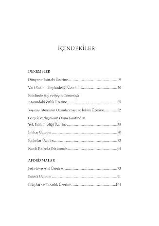 Dünyanın Istırabı Üzerine