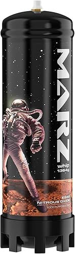 Miniatura 8 de Marz Premium - Cargador de crema batida de 74.08 oz, 3.3 L, tanque de óxido nitroso de grado alimenticio, cargadores N2O con sabor puro, para