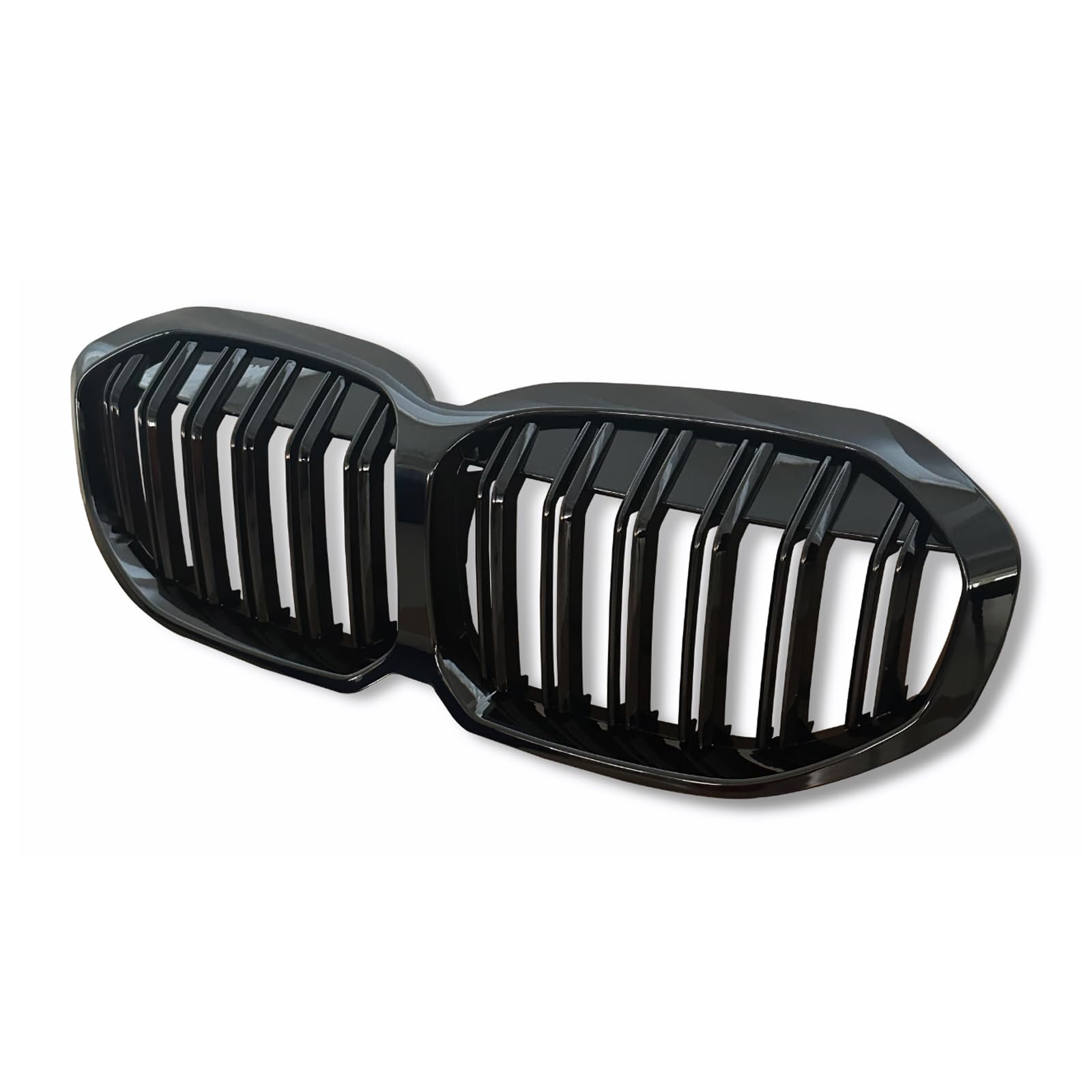 F40 Nieren Schwarz Kühlergrill Streifen passend für BMW 1er F40 Grill Nieren Doppellamellen Sport Glanz Schwarz 2019 2020 2021 2022 2023 2024(For 1er F40 2019-2024)