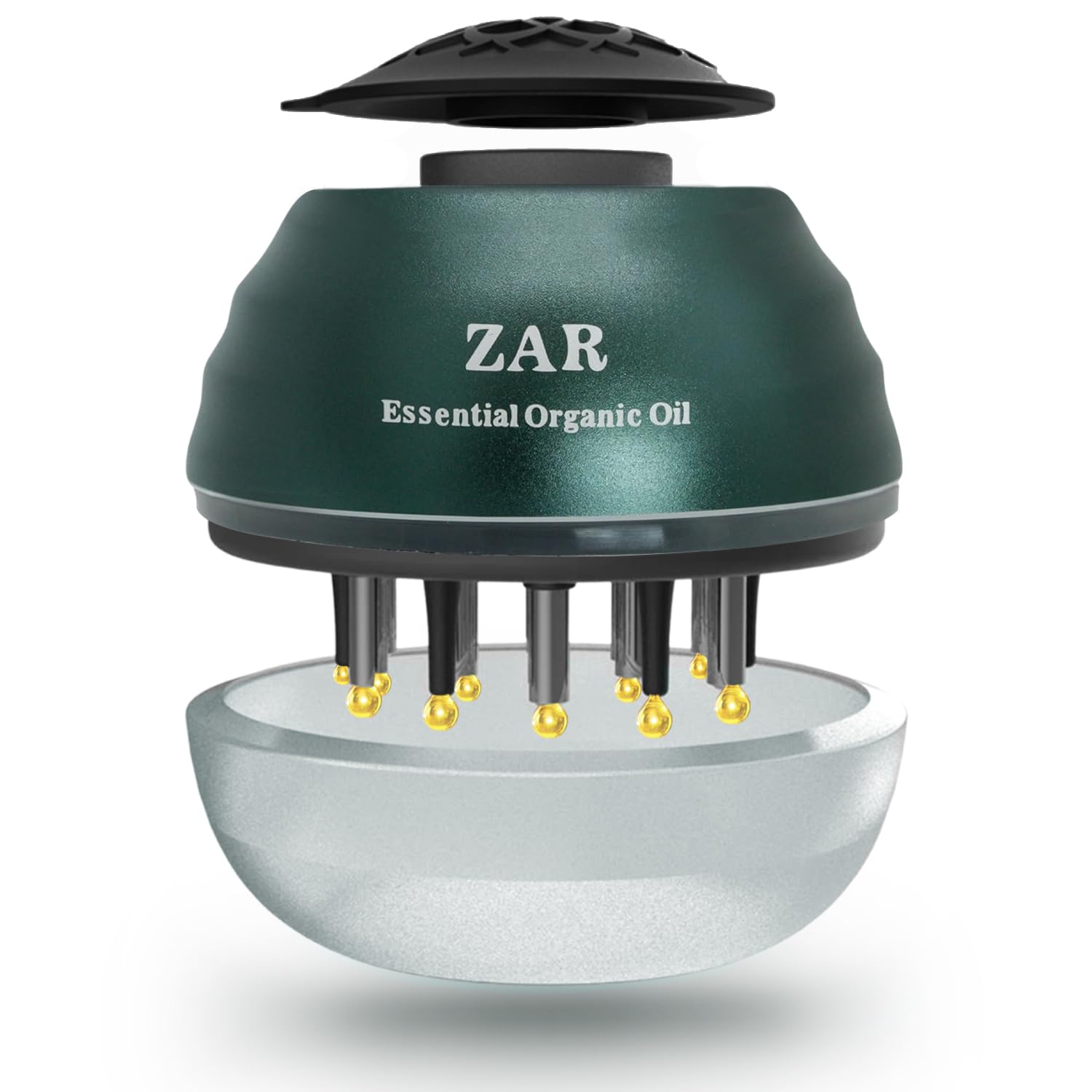 Zar Hair Comb | 2 in 1 Portable Hair Oil Applicator & Scalp Massager Brush | Boost Hair Growth | for All Hair Types | 30ml Capacity