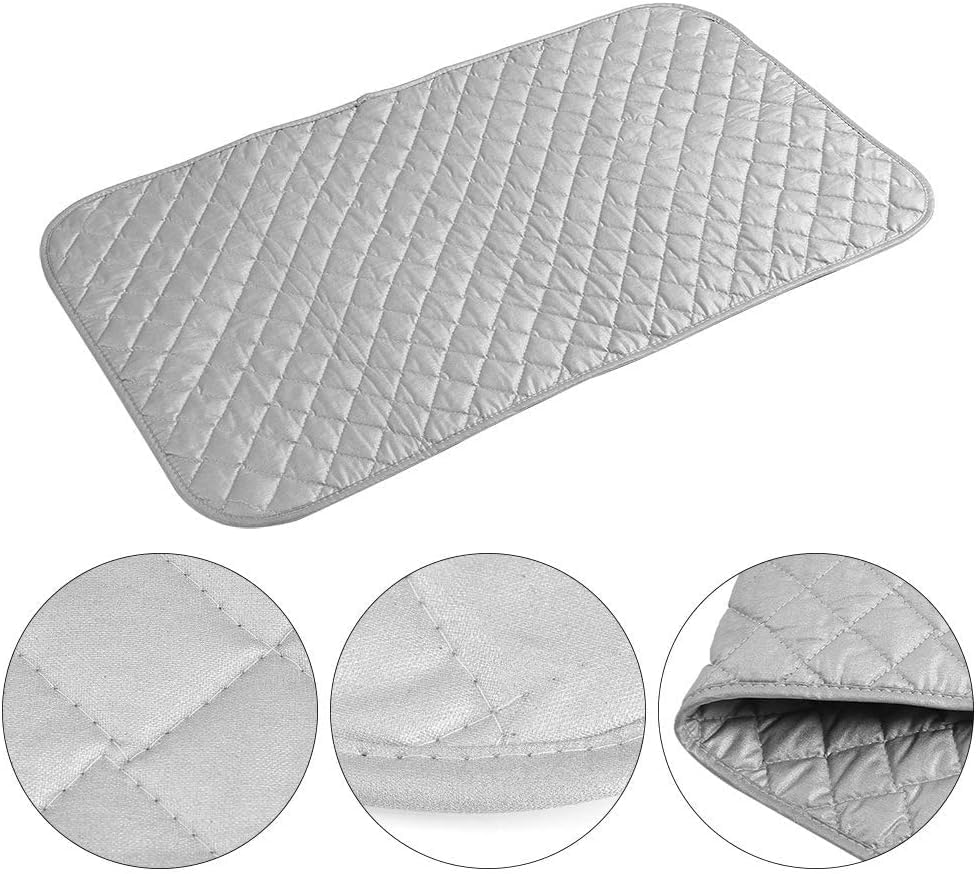 Miniatura 5 de BORDSTRACT Almohadilla de planchar portátil, manta plegable para planchar, adecuada para lavadora, secadora, encimera, mesa de planchado pequeña