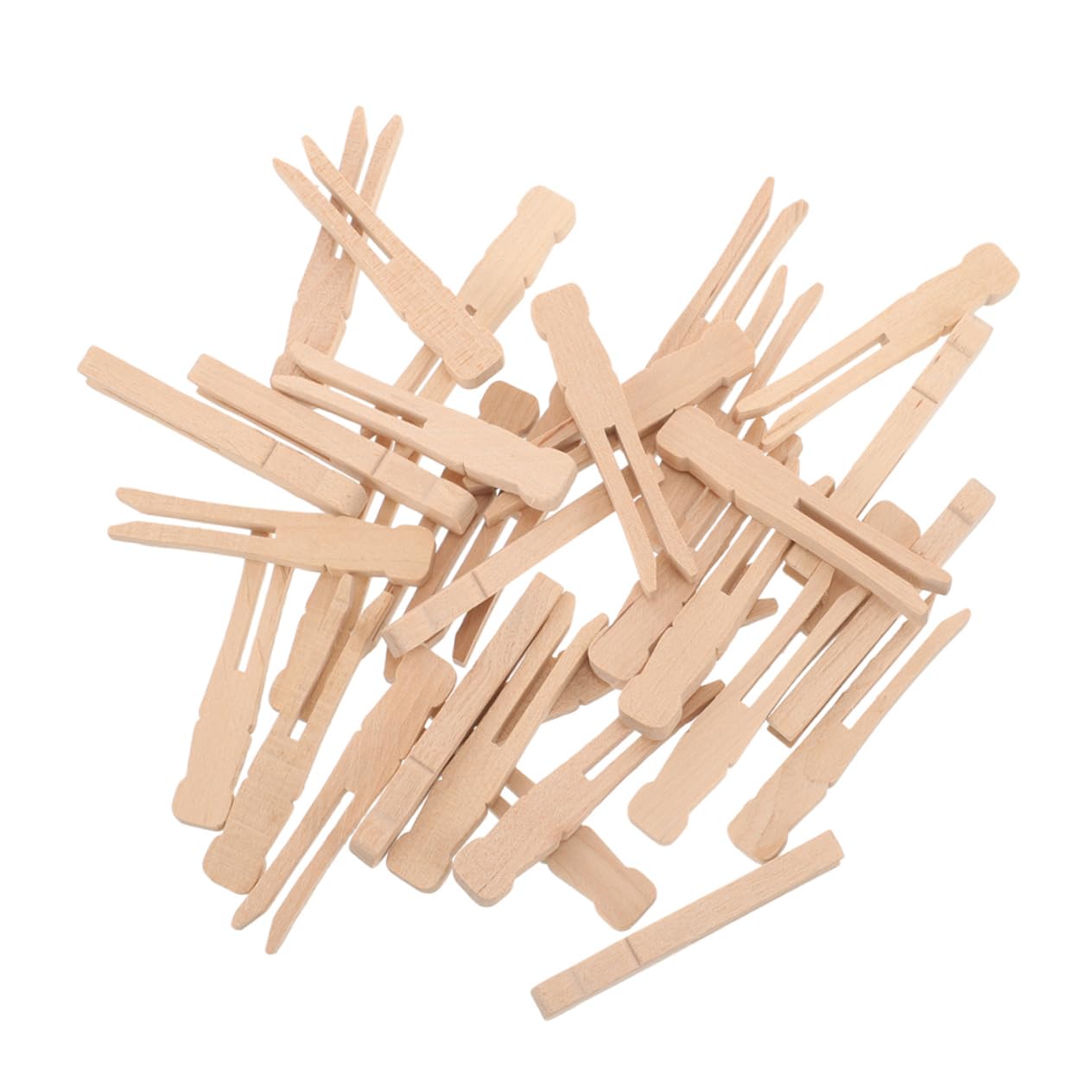PRETYZOOM 100St Wäscheklammern aus Holz kleine Wäscheklammer Wäscheklammern im Dolly-Stil Holz wäscheklammer Quilt-Trocknungsnadeln strapazierfähige Quilt-Trockenclips hölzern