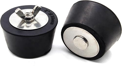 Hordion 2 tapones de drenaje de piscina de 2 pulgadas, enchufe de congelación para el invierno de piscina, enchufe de desnatador de piscina, enchufe
