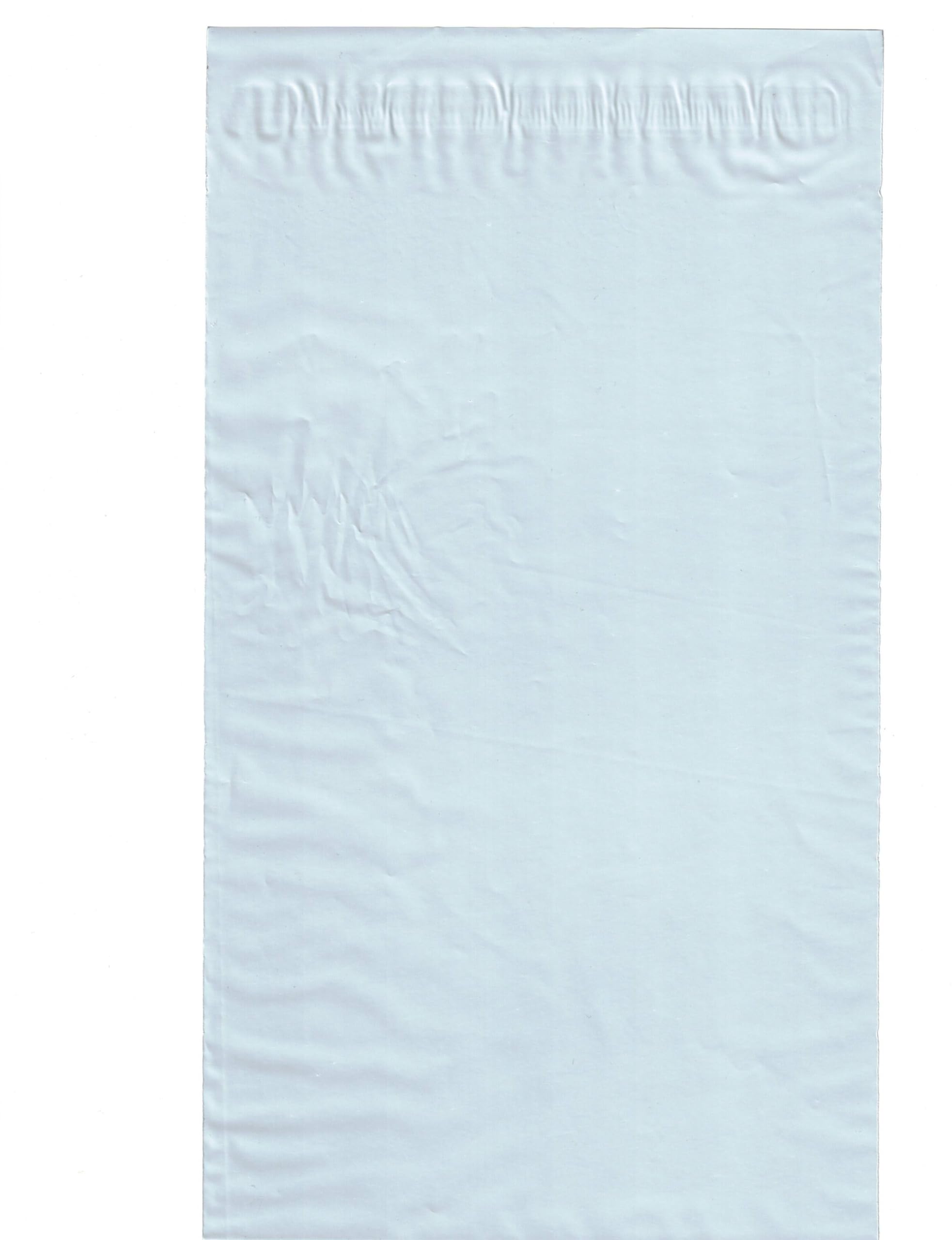 Lot de 100 enveloppes en polyéthylène (blanc/gris) – Sacs postaux auto-scellants solides et opaques / 25,4 x 33 cm (25,4 x 33 cm, lot de 5)