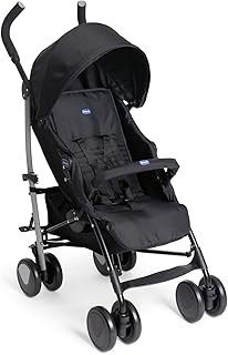 Chicco Echo Passeggino Leggero da 0 Mesi a 22 kg, Schienale Reclinabile in 4 Posizioni, Seduta Spaziosa, Manicotto Paracolpi, Chiusura a Ombrello, Freni Gemellati e Ruote Anteriori Girevoli
