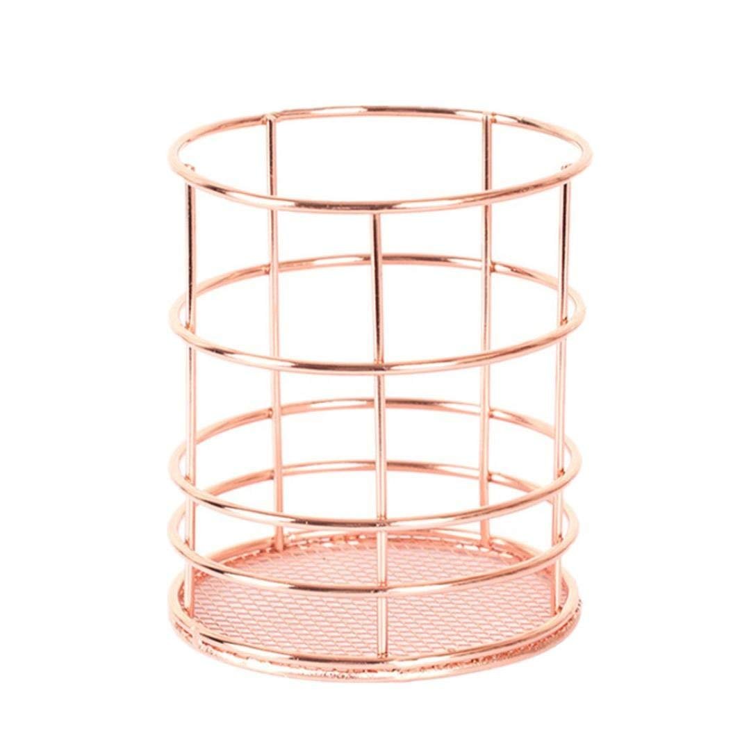 ITODA Mesh Pencil Holder Creative Desk Organizer Black Wire Mesh Pen Container Pen Pot Stationery Storage Case Multi-Functional Storage Box Table Tidy - View #3