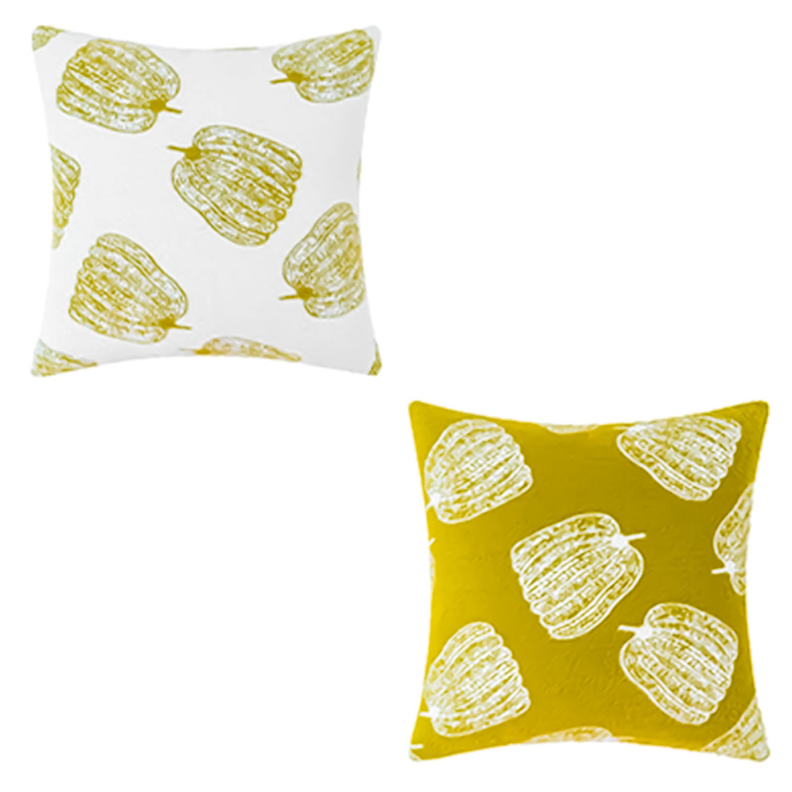 Buxuaaaa Pillow Cover Autumn Pumpkin Throw Pillow Covers Pillowcases 45x45cm for Thanksgiving Couch Accessories 2PCS Covers