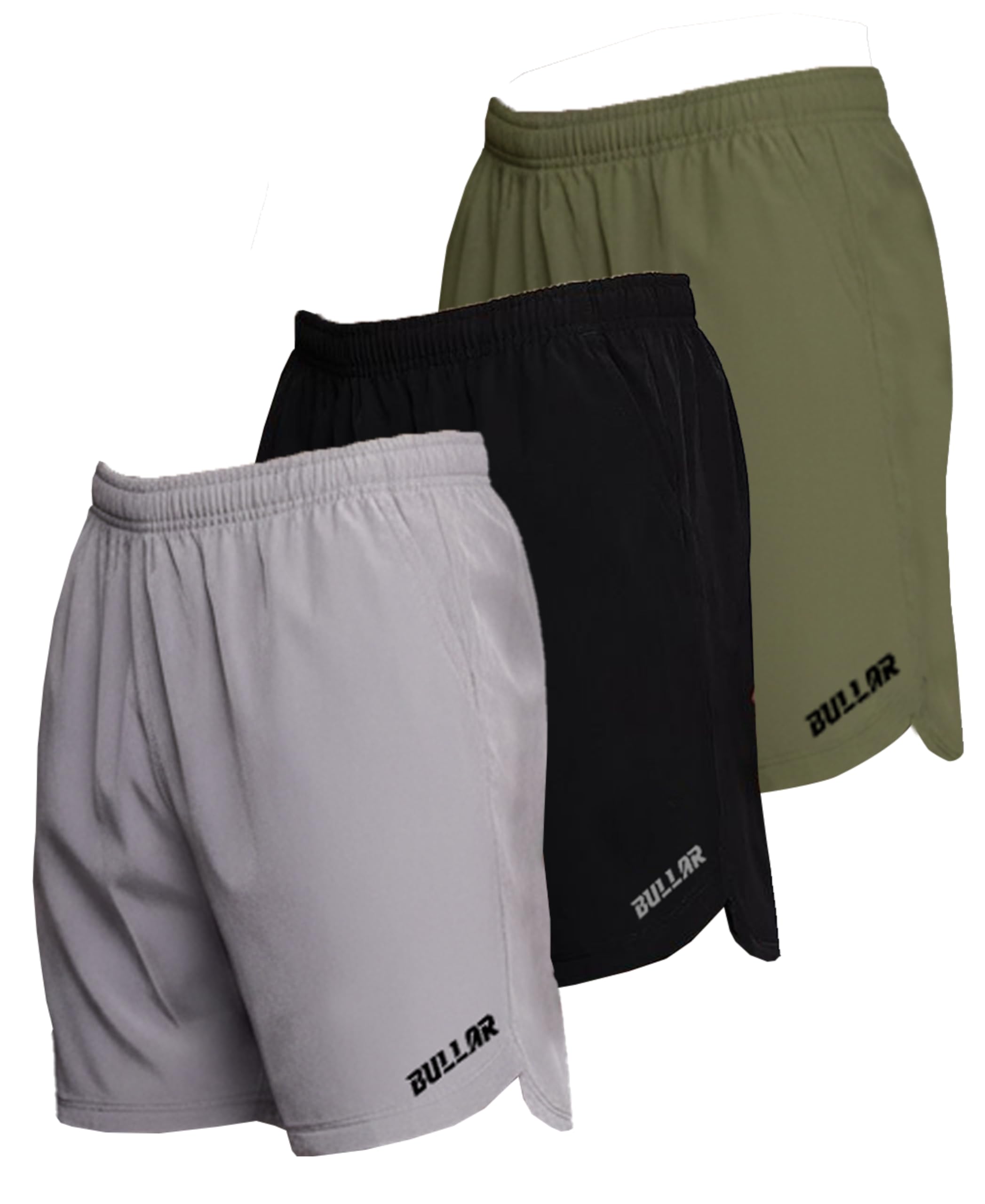 BULLAR Premium Polyester Training Shorts Combo, Gym wear, Running, Sports,Workout Dryfit, Quick Dry Shorts with Drawstring-image-37