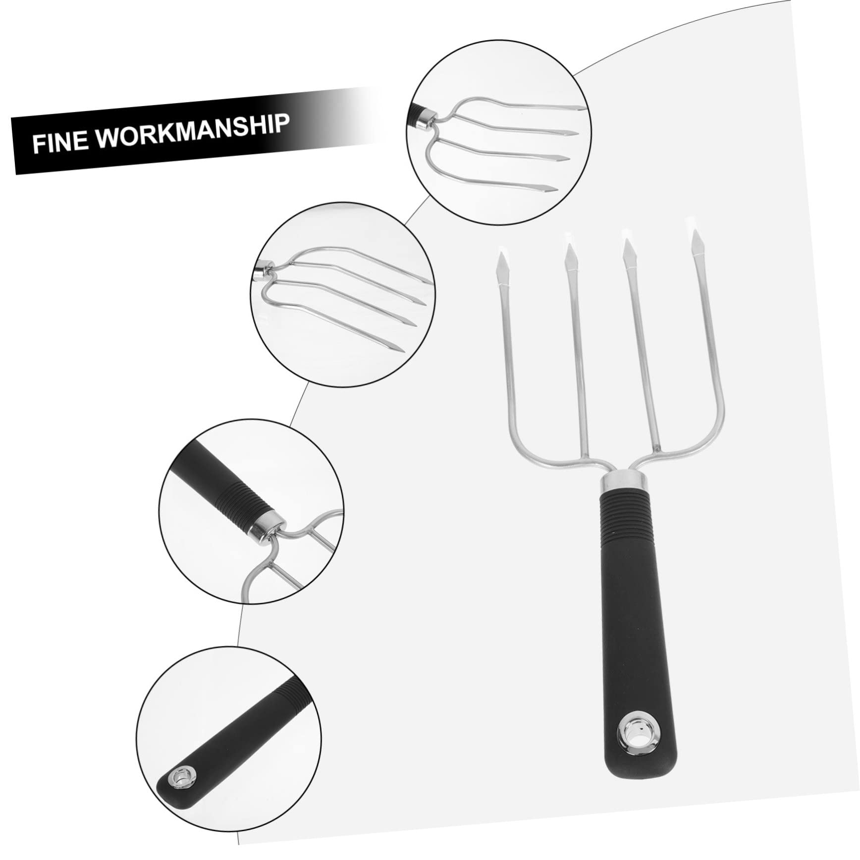 VANZACK 3pezzi Barbecue Inossidabile Antiscivolo Per Grigliate e Utensile Per Arrosti e Bbq