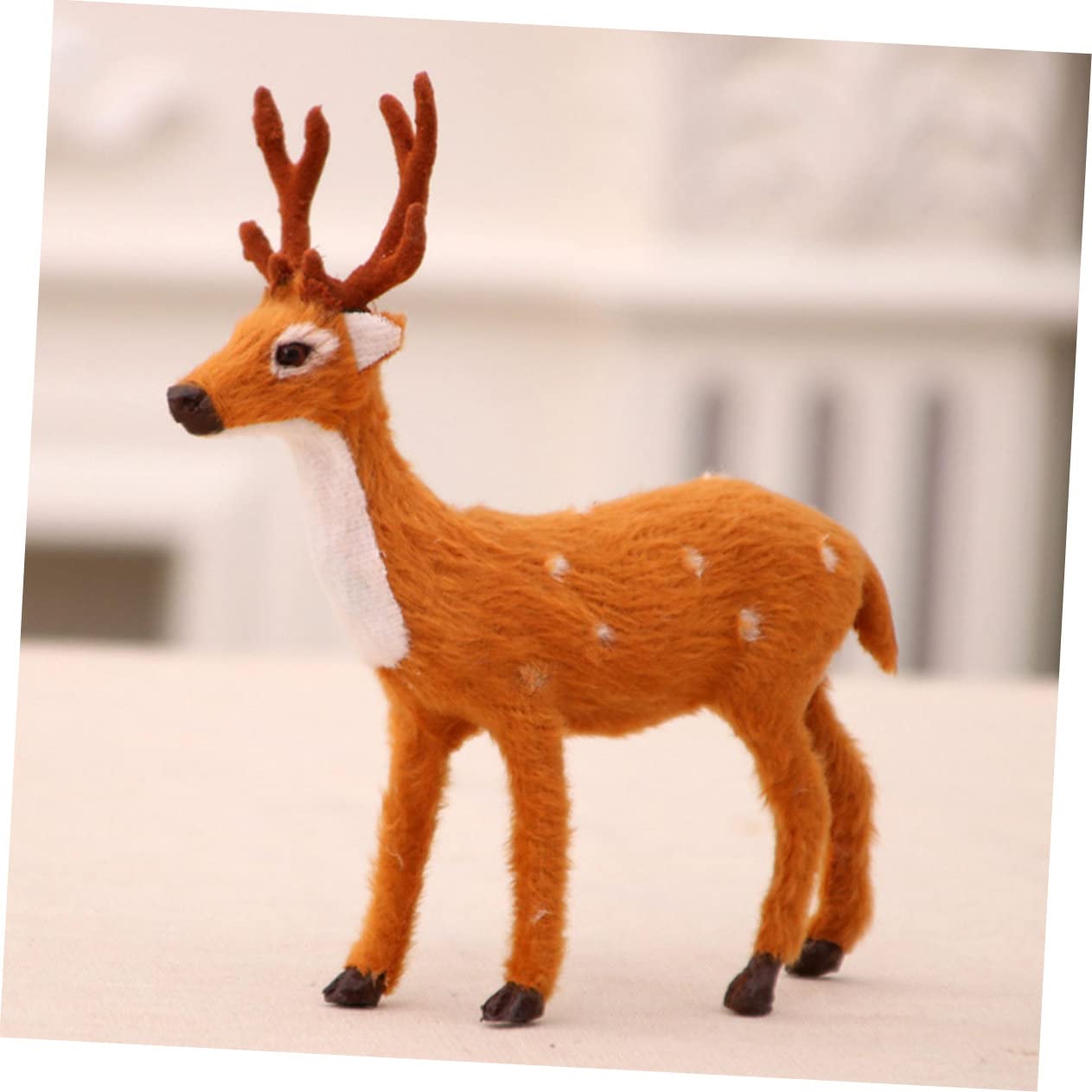 PRETYZOOM 6piezas Decoración Navideña De Ciervo De Peluche De Reindeer Simulación para Niño Niña Adorable Adorno De Navidad