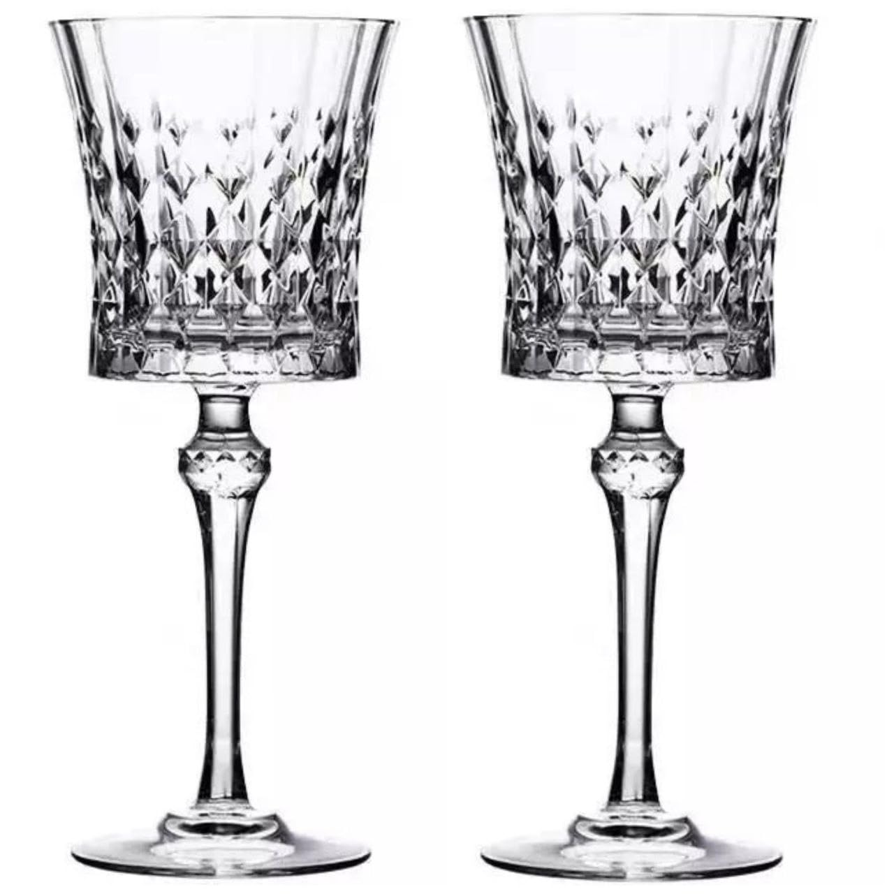 HOME CRAF® Stylish Curve Wine Glass,Wine Glass 190 ML Set of 4 Elegant Bar Glassware for Champagne Glass Water, Juice, Beer, Drinks and Cocktails and Mixed Drinks Glass and Brandy Glasses 2