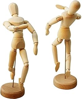 HSOMiD Flexible Moveable Wooden Artists 12 Inches for Sketching Drawing Painting Home Office Desk Decoration - 1 Set