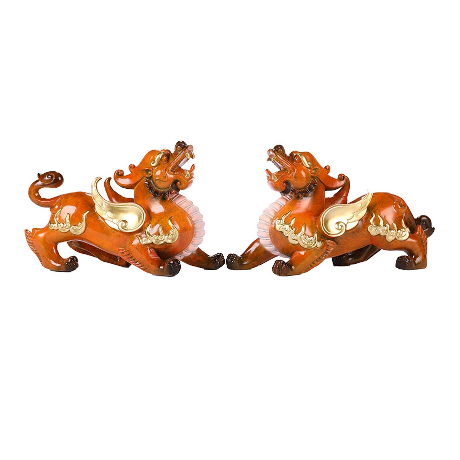 SBCGFY Statue Decorations, Family Sculpture Figurine Statue Decor,Buddha Statues Pure Copper Crafts Pixiu Decoration Feng Shui Lucky Pixiu Home Living Room Office Desktop Decoration Opening Pa