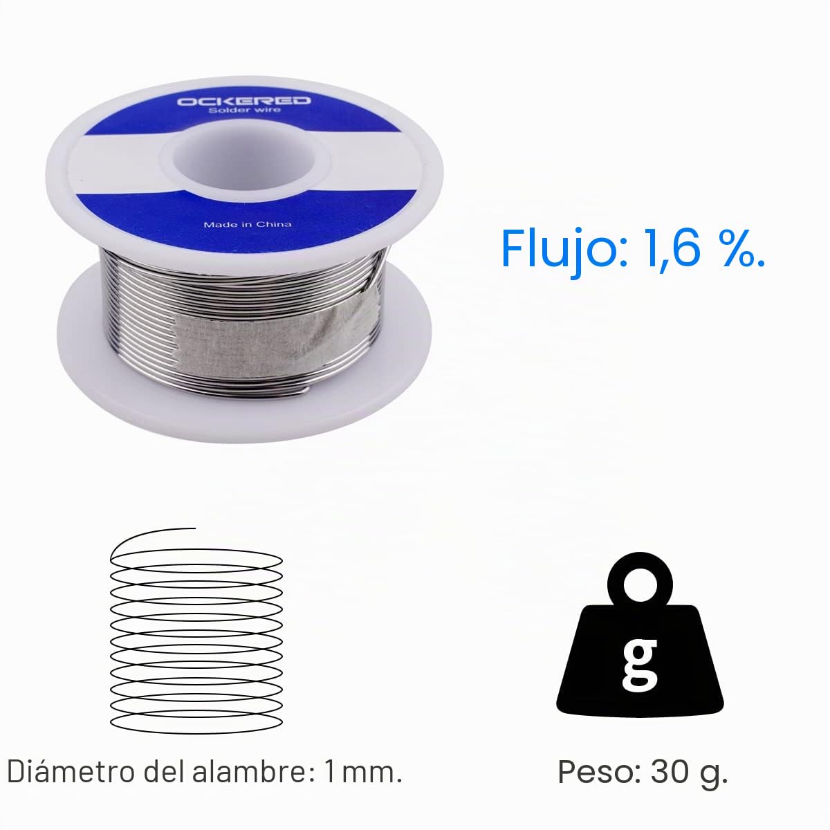 Juego de soldador ockered 18 en 1, estación de soldadura de 60 W, estación de soldadura con temperatura ajustable 220 – 480 °C, 5 puntas de soldadura, regulable e interruptor de encendido/apagado para