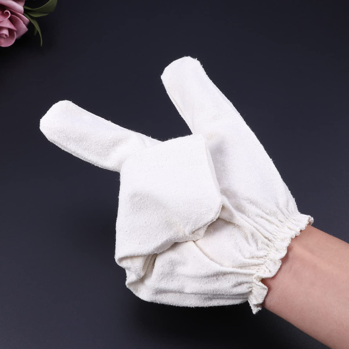 Cabilock Juego de 3 Guantes Exfoliantes de Seda para Baño Y Exfoliante Corporal Multifunción para Una Piel