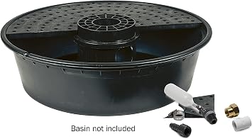 Little Giant AFV-GH Auto Fill Valve / Pump Up Valve, for Ponds, Fountains, Water Features, Aquariums or Reservoirs, White/Black, 566286