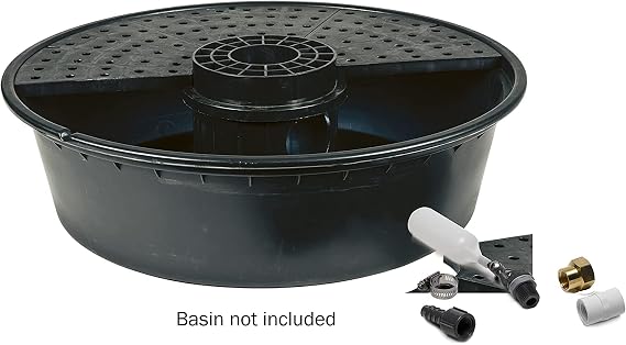Little Giant AFV-GH Auto Fill Valve / Pump Up Valve, for Ponds, Fountains, Water Features, Aquariums or Reservoirs, White/Black, 566286