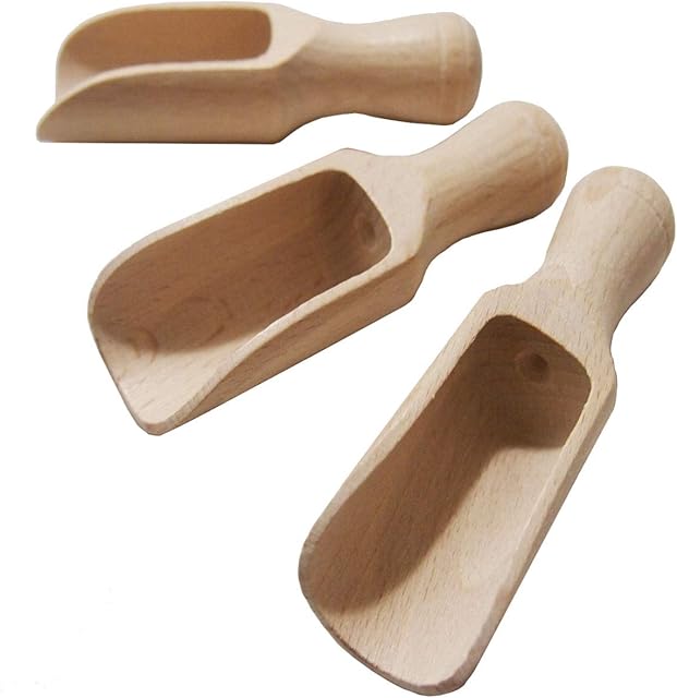 efo Wooden Scoop Set of 3 x 6cm (C1)
