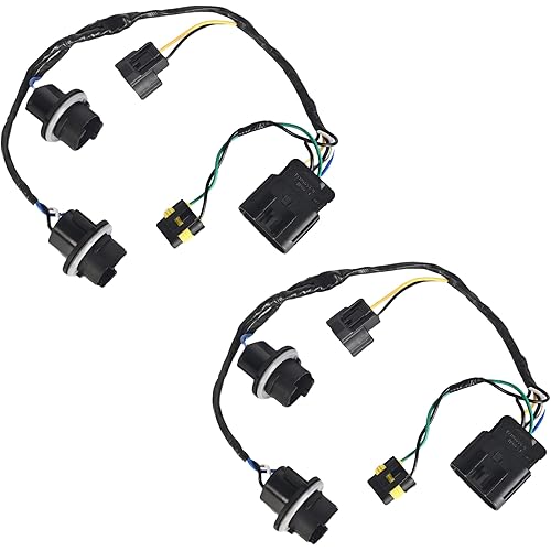 Headlight Wiring Harness Assembly Contains Two Wires Compatible with Chevrolet Silverado 2008-2014 Replacement 645-745 15841609 25962806 (2 pcs)