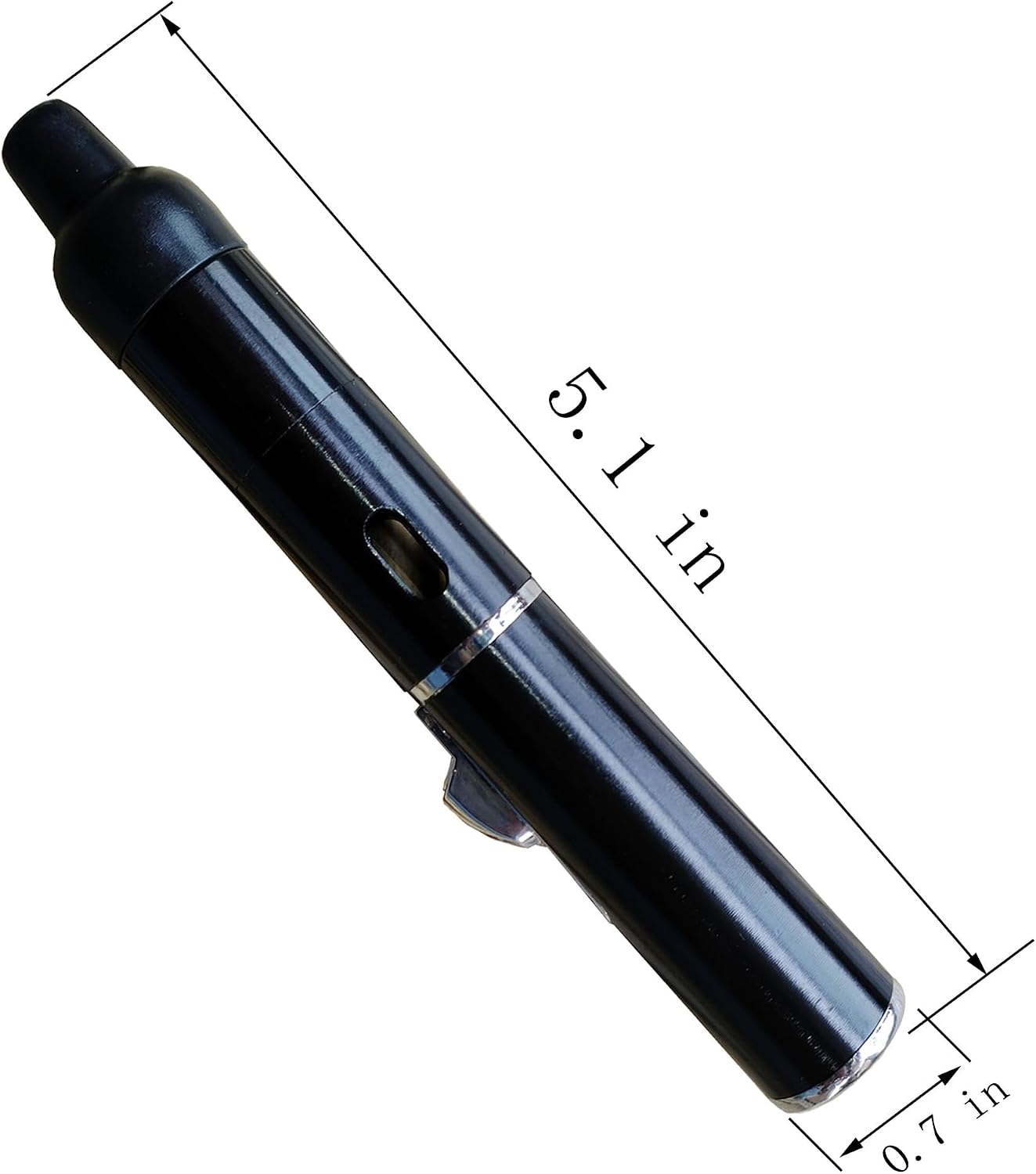Torch Lighter,Handheld Multifunctional All-in-One Tube Built-in Detachable Windproof Lighter,Outdoor,Indoor,Camping,Candle,Birthday,Black(2PCS)