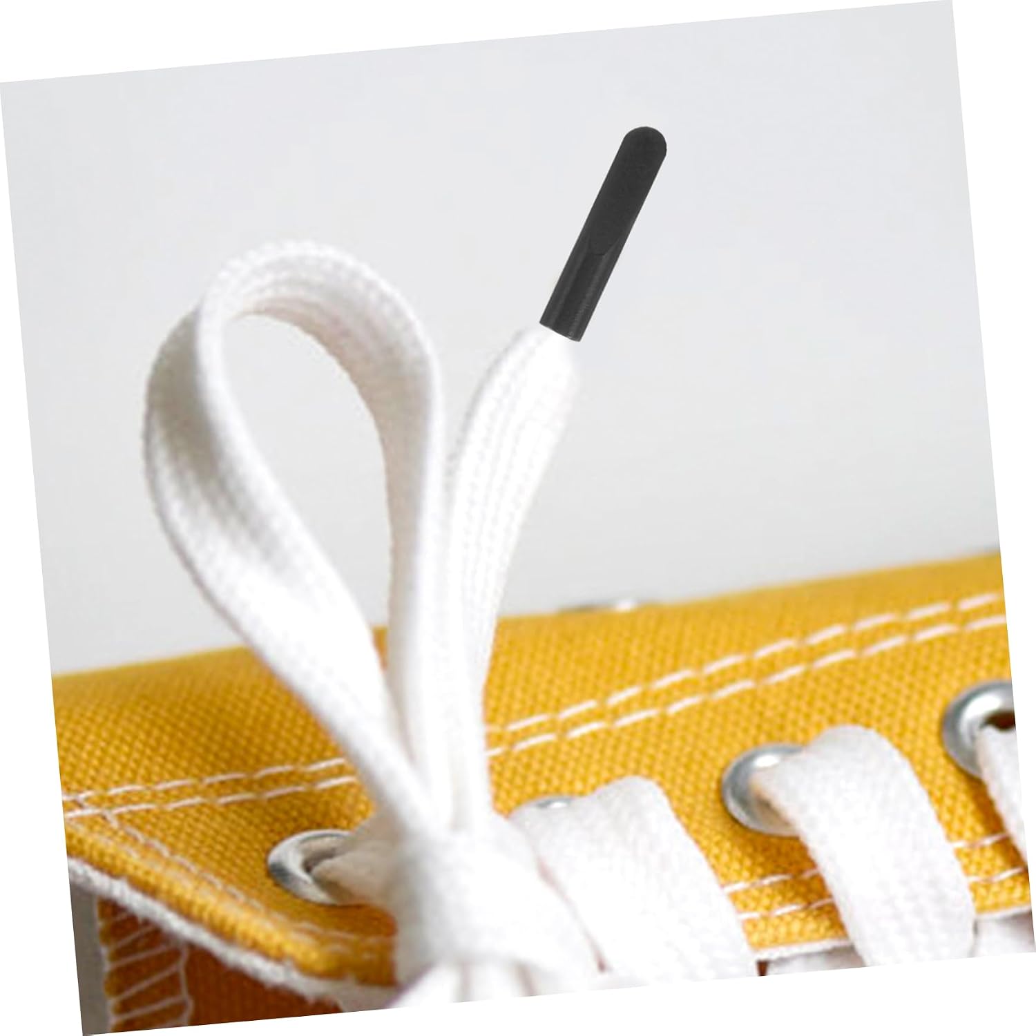 Ipetboom 50Pcs Metal Shoelace Tips Adjustable Cord Locks and Drawstring Fasteners DIY Shoe String End Caps for Shoes Clothing and Accessories