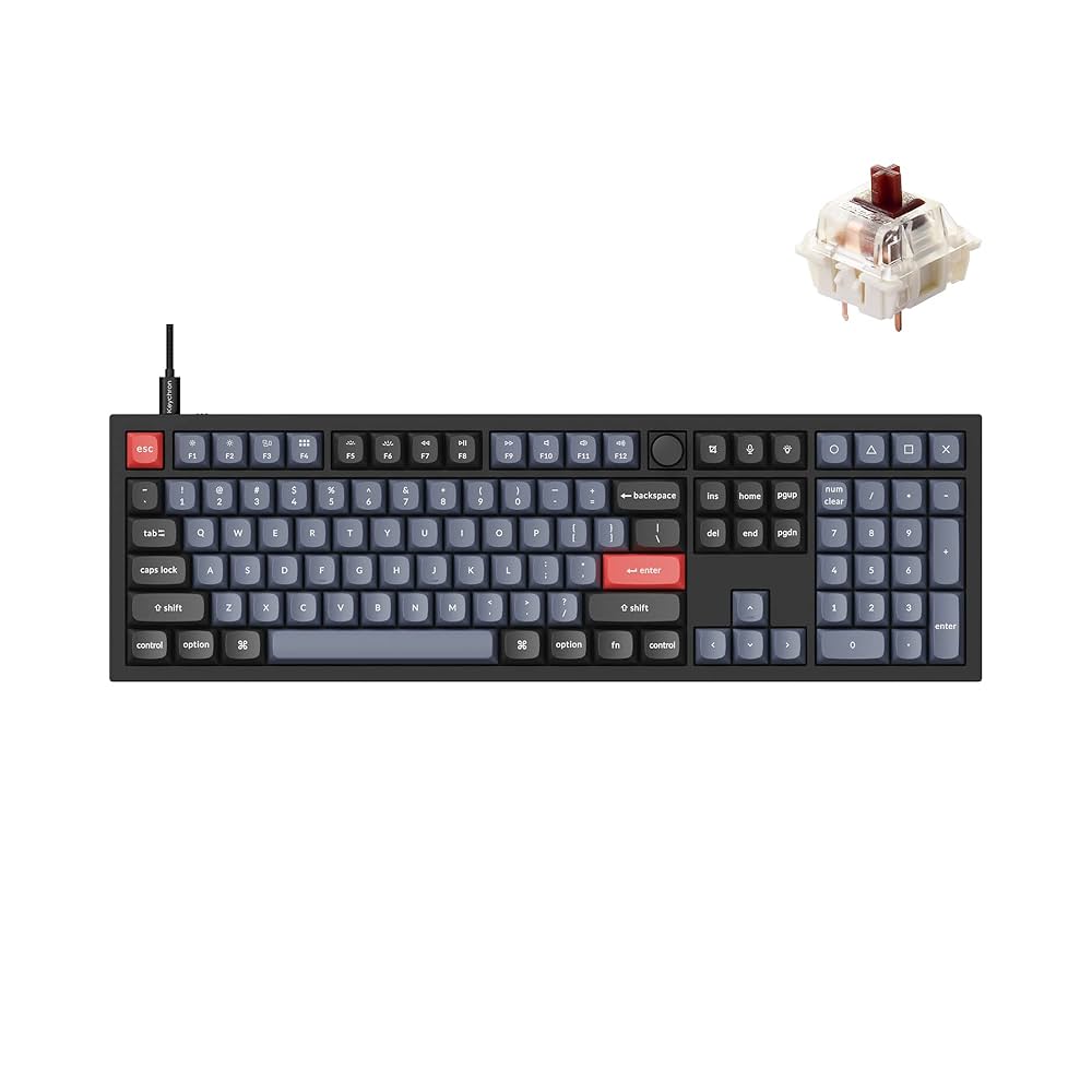 Keychron Q6 フルサイズメカニカルキーボード Amazon | Keychron Q6 有線カスタムメカニカルキーボードノブ